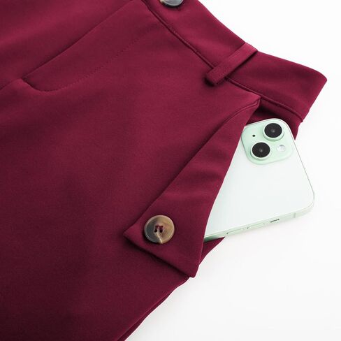 تنورة ضيقة للسيدات من Belle Poque بخصر عالٍ، تنورة كاجوال للعمل والمكتب، تنورة متوسطة الطول بفتحة in Kuwait