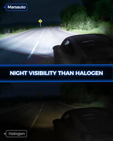 Marsauto H7 Fog Bulbs, Super Bright, Long Lifespan, Plug and Play, Pack of 2 in Saudi Arabia