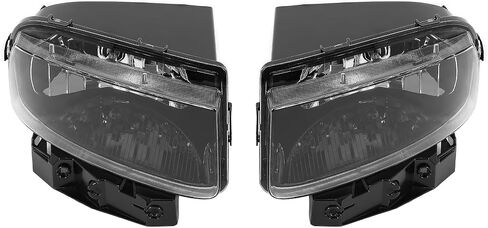 مصباح الضباب HECASA متوافق مع 2005-2013 Chevy شيفروليه كورفيت C6 427 إصدار محدود Z06 ZR1 Base Grand Sport بديل لـ 25942592 25942593 GM2592291 GM2593291 مصباح الضباب عدسة شفافة LH & RH in Kuwait