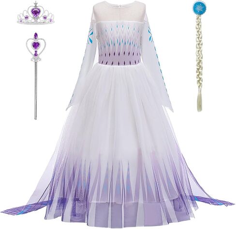 LZH Little Girls Dress Princess Fancy Dresses Outfits Pants Long Sleeve Dress up+Accessories in Saudi Arabia