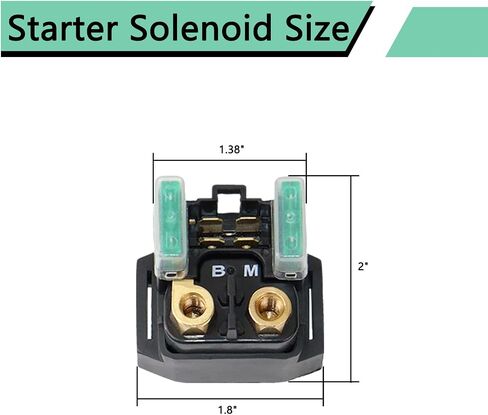 Starter Solenoid Relay Compatible with Most Yamaha ATV YFM 350 400 450 660 - Raptor Grizzly Kodiak Wolverine Big Bear Starter Solenoid in Saudi Arabia