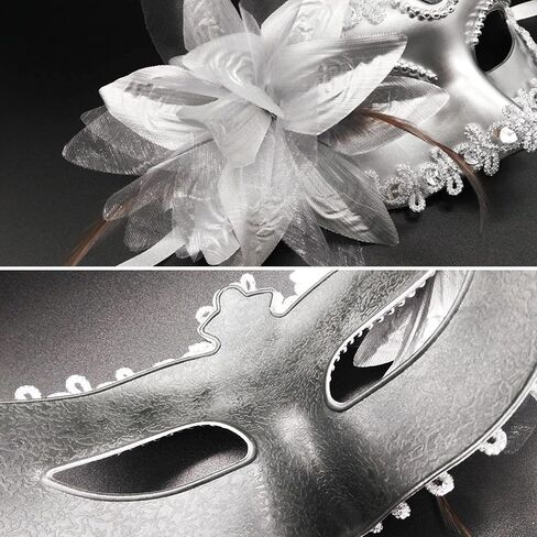 OIDEA Couple Masquerade Masks Set: Masquerade Masks for Couples Carnival Venetian Party Prom Costume Mardi Gras Mask in Kuwait