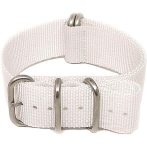 Ballistic Nylon Military Watch Strap (Matte Buckle) 18mm 20mm 22mm 24mm 26mm