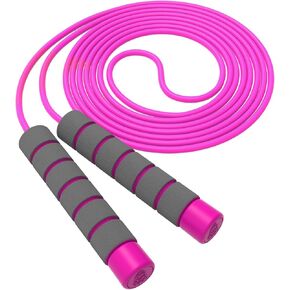 Jump Rope For Kids,Jump Rope Kids,Adjustable Soft Skipping Rope,Toddler Jump Rope With Skin-Friendly Foam Handles For Kids, Boys,Girls,Women, Men,Exercise Activity,Outdoor Fitness