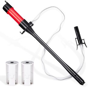 Portable Automatic Fuel Transfer Pump, 2.6 GPM Flow Oil Extractor with Auto Stop， Ideal Gasoline Transfer Pump Easy to Use Hand Fuel Pump, for Gas, Fuel, Diesel, Water Transfer