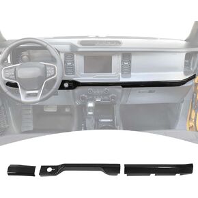 for Bronco Dashboard Panel Trim Cover Carbon Fiber for Ford Bronco 2021 2022 2023 Carbon Fiber Interior Accessories 3pcs