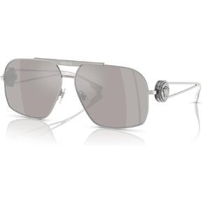 Versace Man Sunglasses Gold Frame, Dark Grey Lenses, 62MM