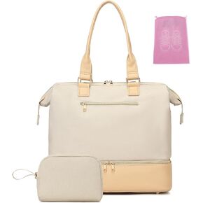 Weekender Bags for Women, Large Duffle Travel Tote Bag with Shoe Compartment,Personal Item Carry On Overnight Hospital Bag