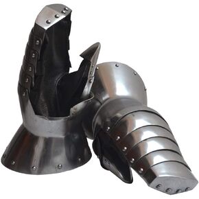 THOR INSTRUMENTS Medieval Armor Functional Gauntlets Reenactment 18G Steel SCA LARP Rustic Vintage Home Decor Gifts