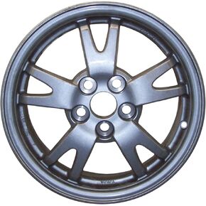 Multiple Manufactures ALY69567U45 Black Wheel with Painted and Meets All Federal Motor Safety Standards (15 x 6. inches /5 x 100 mm, 45 mm Offset)