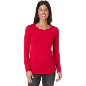 Women's Long Sleeve Twisted Scoop Neck Tee