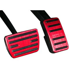No Drilling Pickup Non Slip Gas Pedal Brake Pedal Cover with Aluminum Alloy Kit 2 Pieces/Set Interior Accessories for Honda 10th Accord 2018 2019 2020 2021 2022 2023 (RED)