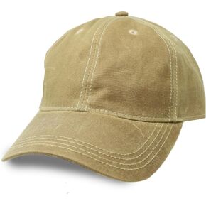 Genuine Waxed Canvas Hat – Adjustable Unstructured Cap for Men & Women, Durable, Weather-Resistant
