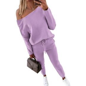 CHICME BEST SHOPPING DEALS Chic Me Women Long Sleeve Crewneck Pullover Tops and Pants Set Tracksuit 2024 Fall Outfit