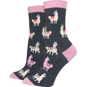 Women's Premium Comfort Llama Socks 4-10