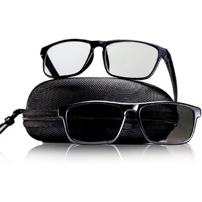 Polarized Sunglasses Tattoo Vision Lenses and Extra Frame With Semi-Transparent Linear UV380 Polarized Lens Increases Clarity in Bright Light Using for Indoor Tattooing