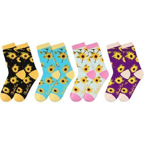 Benefeet Sox Cute Crew Socks Women Girls Funny Novelty Cotton Socks Patterned Dress Socks Athletic Casual Mid-calf Socks