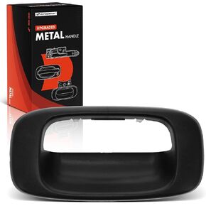 A-Premium Tailgate Handle Assembly, Upgraded Metal - Compatible with 1999-2007 Chevy & GMC Vehicles - Silverado 1500, 2500, 3500, Sierra 1500, 2500, 3500 (Classic, HD) - Textured Black - # 15997911