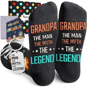 HAPPYPOP Unique Gifts For Him Men - Father Gifts From Son Daughter, Great Uncle Grandpa Tio Gifts, Funny Men Socks