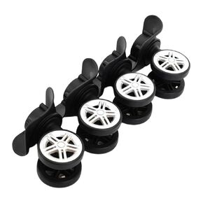 4 Pieces Universal Replacement Luggage Suitcase Wheels Repair Parts Swivel Wheel Black Casters for Travel Box Trolley Suitcase Accessory