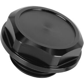 Motoforti Black Aluminum Alloy Gas Oil Filler Plug Cover Engine Fuel Tank Cap for Toyota Long-lasting