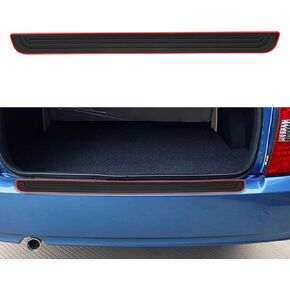 Car Rear Bumper Protector Guard, Universal Rubber Scratch-Resistant Trunk Door Sill Protector, Car Exterior Accessories Scratch-Resistant Rubber Guard Fit for Cars, SUVs