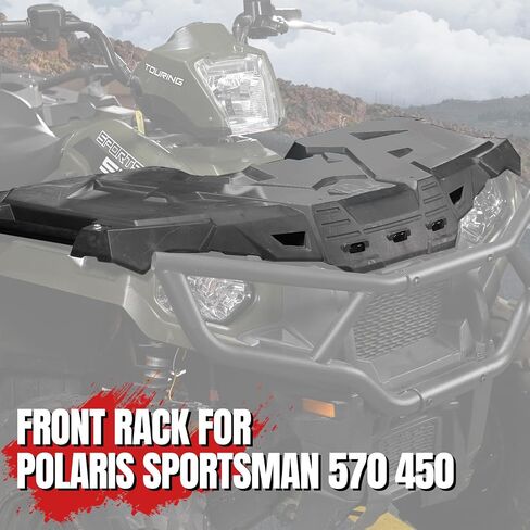 A & UTV PRO ATV Front Rack & Rear Rack Kit for Polaris Sportsman 570 450 Accessories 2017-2020, 2022-2024 Touring 570 Storage Cover Lid Rear Rack Assembly Kit, Replace OEM # 2636440-070, 2635059-070 in Saudi Arabia