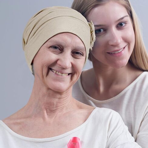 Geyoga 4 Pcs Chemo Hear for Women Cancer Caps Headcovers Headwrap Soft Flower Turban Hats for Women in Saudi Arabia
