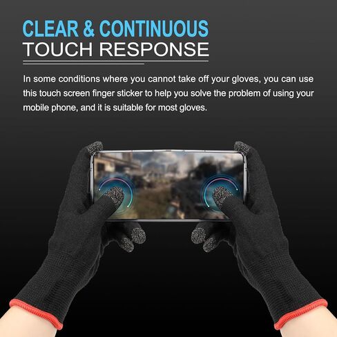 MECCANIXITY Gloves Touch Screen Sticker 1"x0.8" Ultra High Sensitivity Flexible Silver Fiber Ultra Thin Stickers for Gloves, Pack of 32 in Saudi Arabia