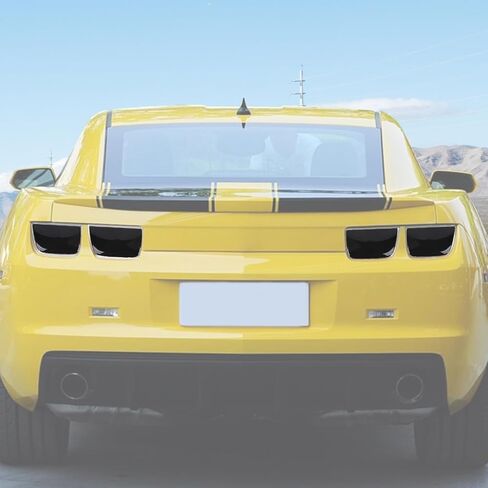 Jimen 4PCS Smoked Tail Light Cover Trim Fit for Chevrolet Camaro 2010-2013 in Saudi Arabia