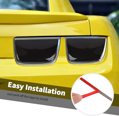 Jimen 4PCS Smoked Tail Light Cover Trim Fit for Chevrolet Camaro 2010-2013 in Saudi Arabia