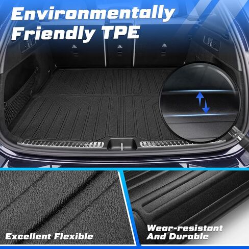 Cargo Mat for Mercedes Benz GLC 2023-2024 2025(Not for Coupe) GLC300/GLC300e/GLC43 AMG,All Weather TPE Trunk Mat,Anti-Slip Car Cargo Liners for Mercedes Benz GLC Accessories in Kuwait