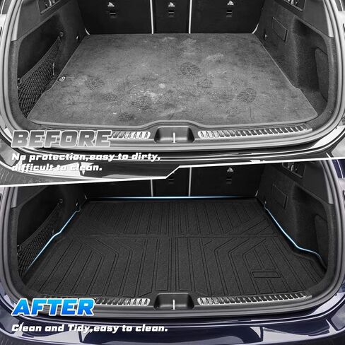 Cargo Mat for Mercedes Benz GLC 2023-2024 2025(Not for Coupe) GLC300/GLC300e/GLC43 AMG,All Weather TPE Trunk Mat,Anti-Slip Car Cargo Liners for Mercedes Benz GLC Accessories in Kuwait