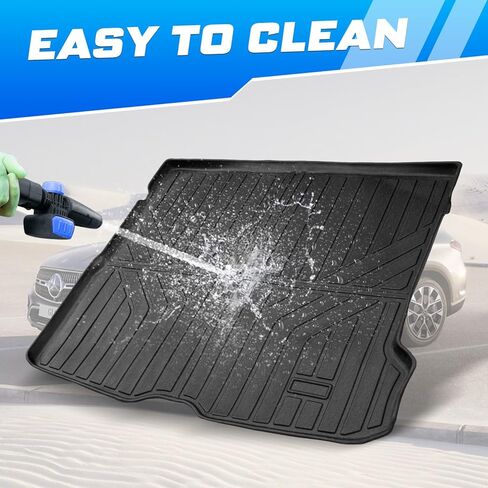 Cargo Mat for Mercedes Benz GLC 2023-2024 2025(Not for Coupe) GLC300/GLC300e/GLC43 AMG,All Weather TPE Trunk Mat,Anti-Slip Car Cargo Liners for Mercedes Benz GLC Accessories in Kuwait