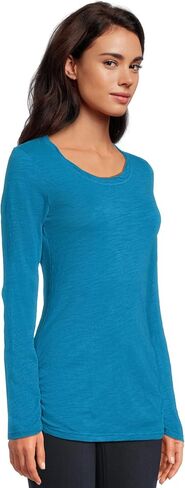 Women's Long Sleeve Twisted Scoop Neck Tee in Saudi Arabia