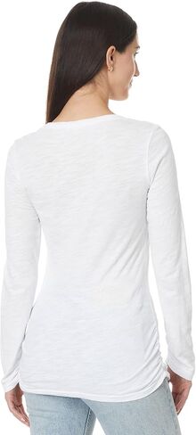 Women's Long Sleeve Twisted Scoop Neck Tee in Saudi Arabia