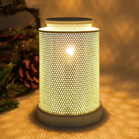 CVHOMEDECO. Electric Wax Melt Warmer Punched Stars Metal Tart Warmer Decorative Candle Warmer Burner for Scented Candles, Wax Melts and Tarts to Freshen Room, Idea for Home/Office Decor., Black in Kuwait