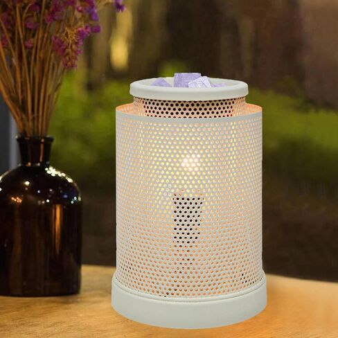 CVHOMEDECO. Electric Wax Melt Warmer Punched Stars Metal Tart Warmer Decorative Candle Warmer Burner for Scented Candles, Wax Melts and Tarts to Freshen Room, Idea for Home/Office Decor., Black in Kuwait