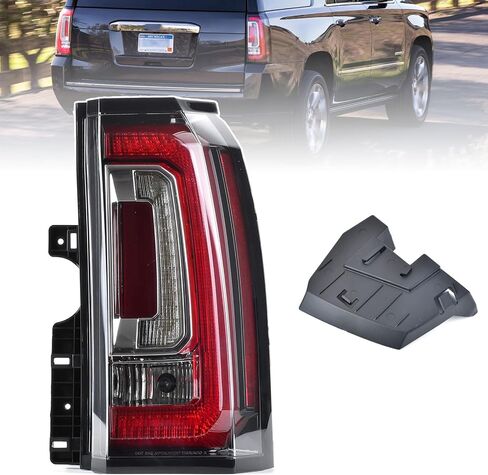 Tail Lights Assembly Compatible with GMC Yukon XL 2015 2016 2017 2018 2019 2020 LED Right Passenger Side Taillight Brake Turn Signal Assembly With Bulb Replaces 23380460 84536243 GM2801268 in Kuwait