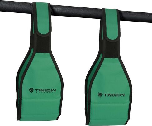 أشرطة Ab Slings المحمولة لشريط السحب المعلق لرفع الساق للياقة البدنية (أسود، زوج واحد) in Kuwait