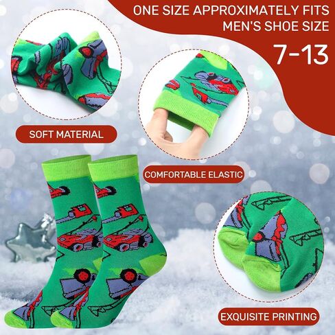 Haysandy 6 أزواج من جوارب جزازة العشب، جوارب طاقم جديدة هدايا للنساء والرجال، أفكار لأصدقاء العائلة، هدايا مضحكة للاختباء والبحث عن هدايا عيد الميلاد in Kuwait