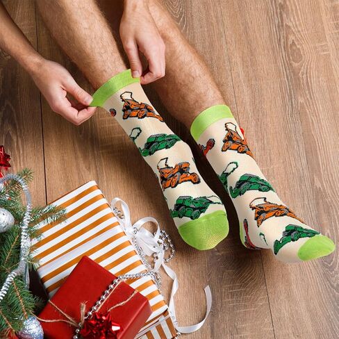 Haysandy 6 أزواج من جوارب جزازة العشب، جوارب طاقم جديدة هدايا للنساء والرجال، أفكار لأصدقاء العائلة، هدايا مضحكة للاختباء والبحث عن هدايا عيد الميلاد in Kuwait