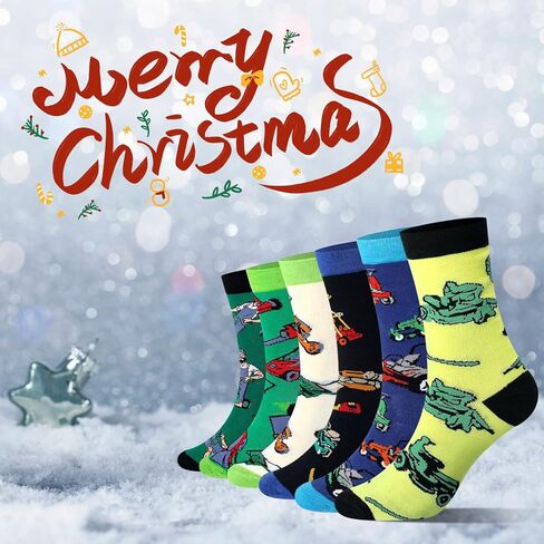 Haysandy 6 أزواج من جوارب جزازة العشب، جوارب طاقم جديدة هدايا للنساء والرجال، أفكار لأصدقاء العائلة، هدايا مضحكة للاختباء والبحث عن هدايا عيد الميلاد in Kuwait