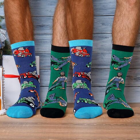 Haysandy 6 أزواج من جوارب جزازة العشب، جوارب طاقم جديدة هدايا للنساء والرجال، أفكار لأصدقاء العائلة، هدايا مضحكة للاختباء والبحث عن هدايا عيد الميلاد in Kuwait