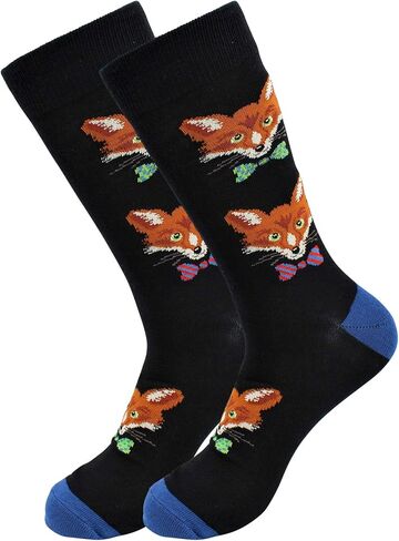 Real Sic Fun Socks for Men and Women - Cozy Cotton Dress Socks with Colorful Designs - Cool, Casual, Pet Patterned in Kuwait