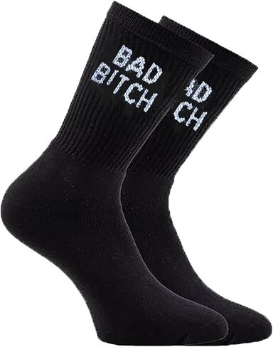 FUCK OFF Swear Word Curse Printed Stockings Novelty Crew Socks Funny Men Tube Stocking Gifts in Saudi Arabia