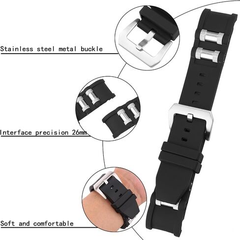 26mm men's silicone watch band Replacement fit for Invicta Russian Diver 1242 1800 15565 10051 80119 0518 Outdoor sports rubber watch strap Wristband bracelet accessories in Kuwait