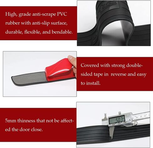 Car Rear Bumper Protector Guard, Universal Rubber Scratch-Resistant Trunk Door Sill Protector, Car Exterior Accessories Scratch-Resistant Rubber Guard Fit for Cars, SUVs in Saudi Arabia