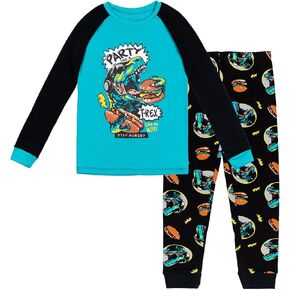 Dreamwave Shark Dinosaur Cotton Pajama Shirt & Pajama Pants Set