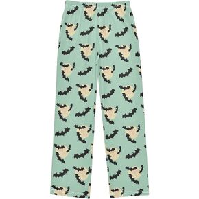 Blue Snowflakes Boy's Pajama Pants Winter Snow Kids Boys Long Sleep PJ Pant Pajama Bottoms Elastic Waist Lounge Pants with 2 Pockets M